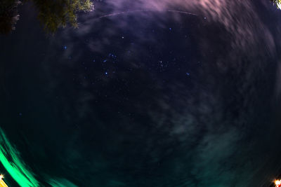 Low angle view of star field at night