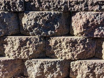 Full frame shot of stone wall