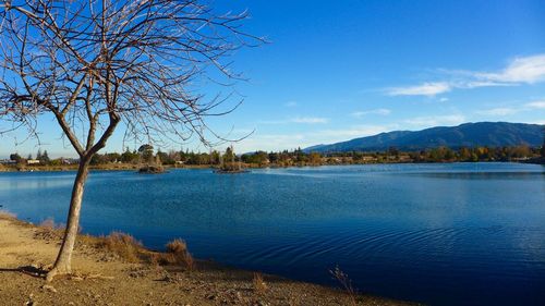 Scenic view of calm lake