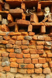 Full frame shot of stone wall