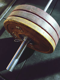 Close-up of spoon in container