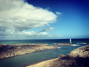 Scenic view of sea against sky