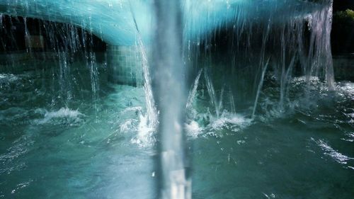 Waves splashing in water