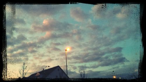 Low angle view of cloudy sky