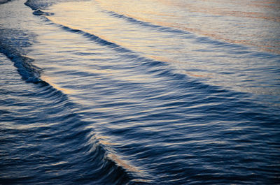 High angle view of sea