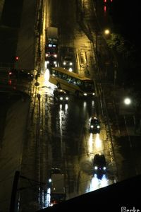 City street at night