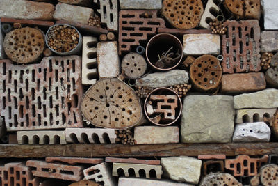 Directly above shot of bread in container