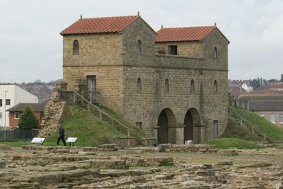 Arbeia roman fort south shields uk part of the infrastructure to supply hadrians wall