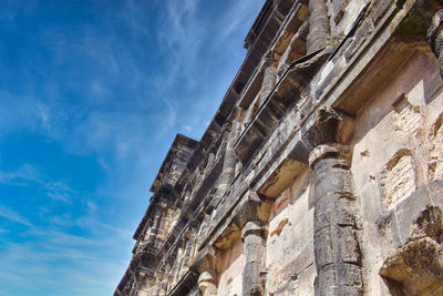 View of the levels of the porta nigra, a well preserved roman portal in trier,  germany