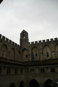 Low angle view of building against sky