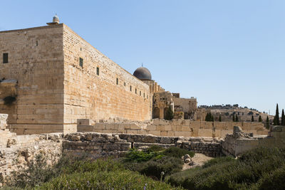 Historic building against clear sky