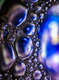 Full frame shot of wet bubbles