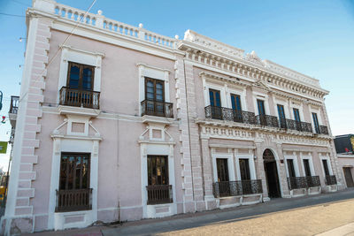 Low angle view of historical building against sky