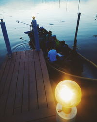 Pier in sea