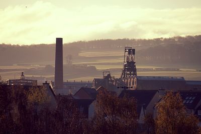 National mining museum scotland against sky