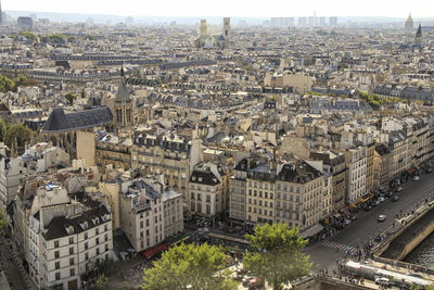 High angle view of cityscape