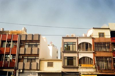 Low angle view of buildings against sky