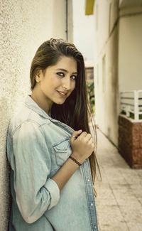 Portrait of young woman