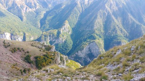 High angle view of valley