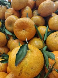 Full frame shot of fruits for sale in market