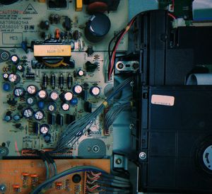 Close-up of machine part