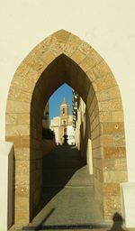 Entrance of historic building