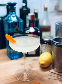 Close-up of drink on table