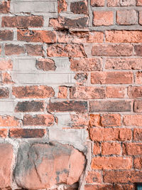 Full frame shot of brick and stone wall