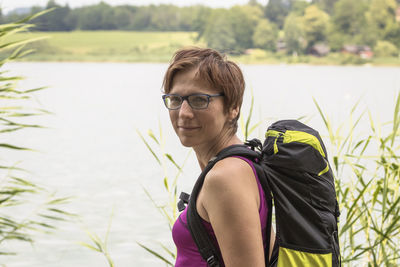 Portrait of woman in eyeglasses