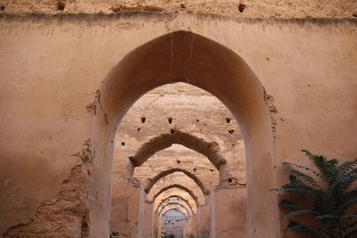 Low angle view of historical building