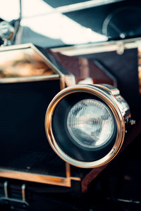 Close-up of vintage car