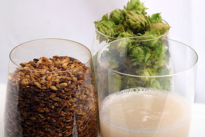 Close-up of drink on table