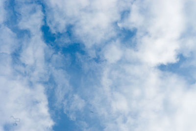 Low angle view of clouds in sky