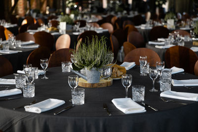 Food on table in restaurant