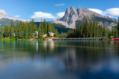 This photograph is from emerald lake which is located in yoho national park, bc, canada.