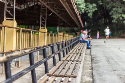 Footbridge over river