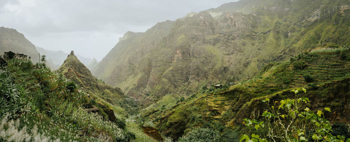 Panoramic view of landscape against sky