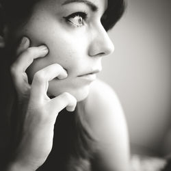 Portrait of young woman