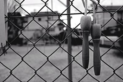 Close-up of chainlink fence