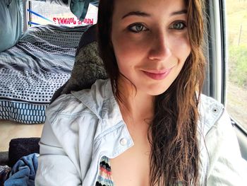 Portrait of woman smiling