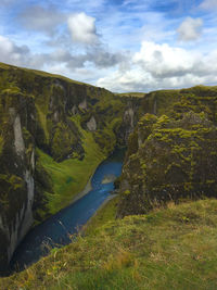 Scenic view of landscape against sky