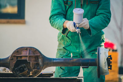 Man working in workshop