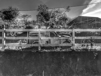 Train against sky