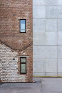 Window in a renovated factory building