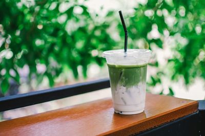 Close-up of drink on table