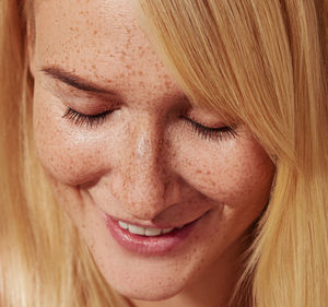 Close-up of young woman