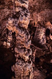 Low angle view of rock formation