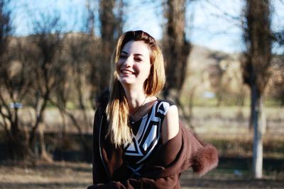 Young woman looking away