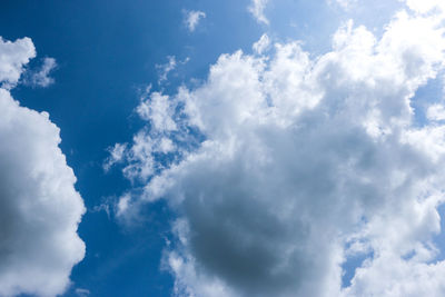 Low angle view of clouds in sky