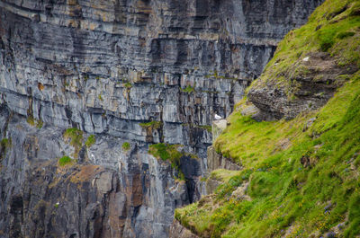 Scenic view of rocky mountains